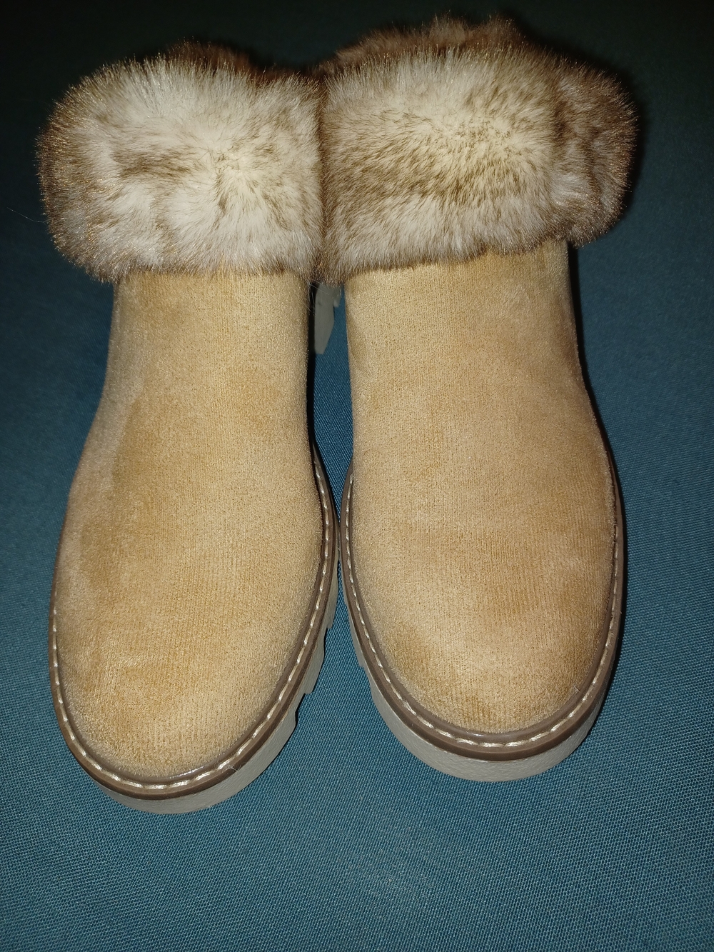 Very G "Mahika" Fur-Lined Clogs.